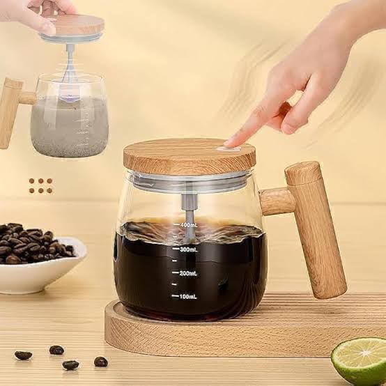 Wooden Handle Glass Coffee Maker – Manual Press Pour-Over Coffee Pot
